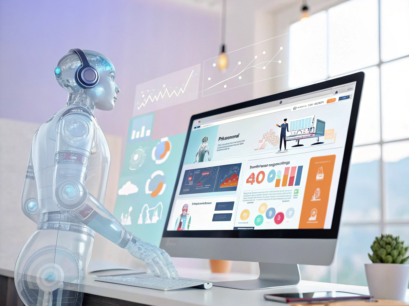 AI Voice Receptionist Hologram
